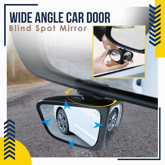 Wide Angle Car Door Blind Spot Mirror