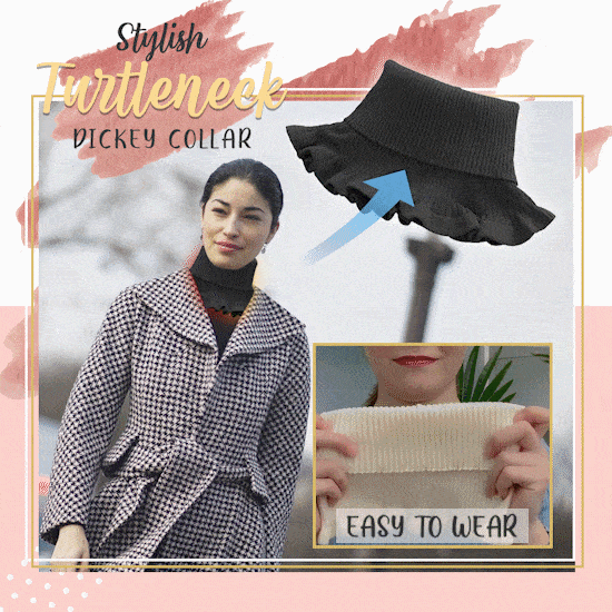 Stylish Turtleneck Dickey Collar