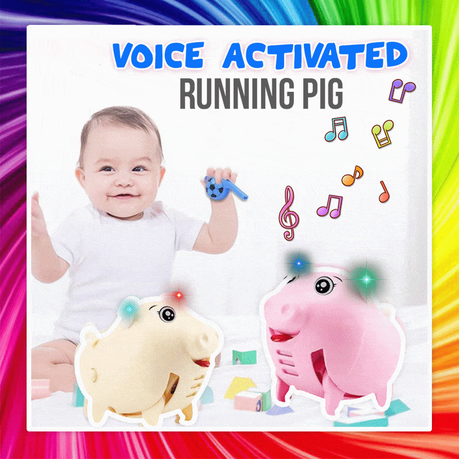 Voice Activated Running Pig