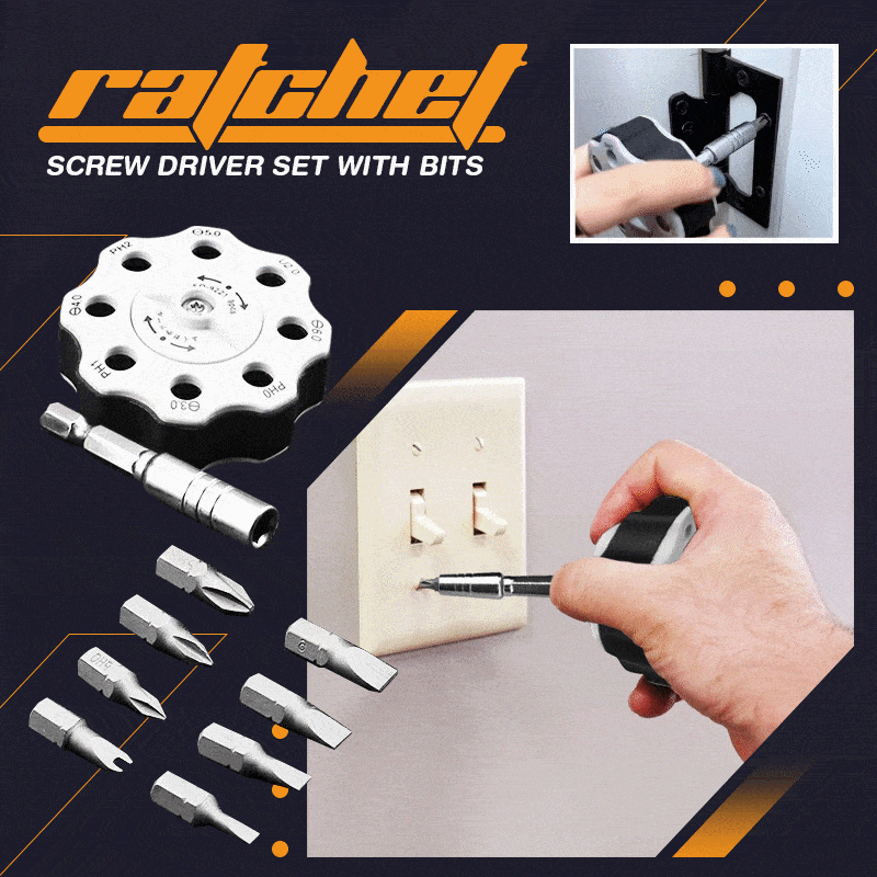 Ratchet Screwdriver Set With Bits