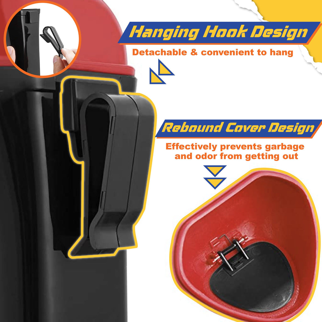 Clip-On Automobile Trash Bin
