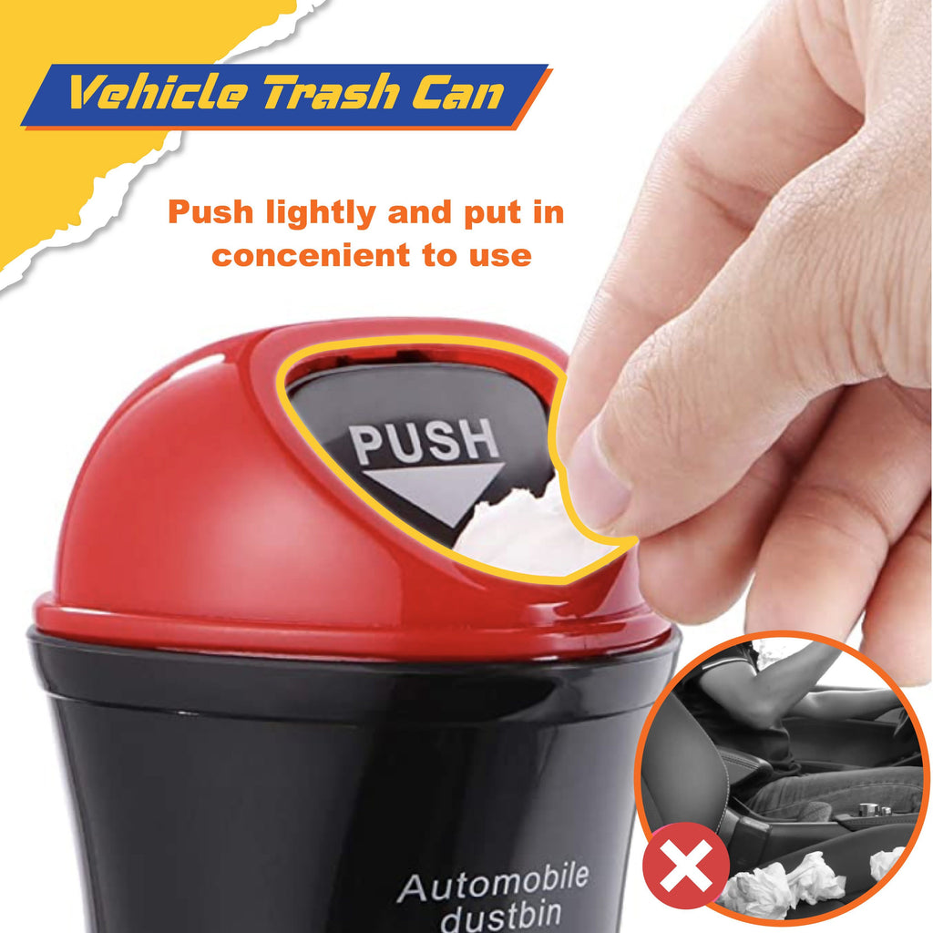 Clip-On Automobile Trash Bin