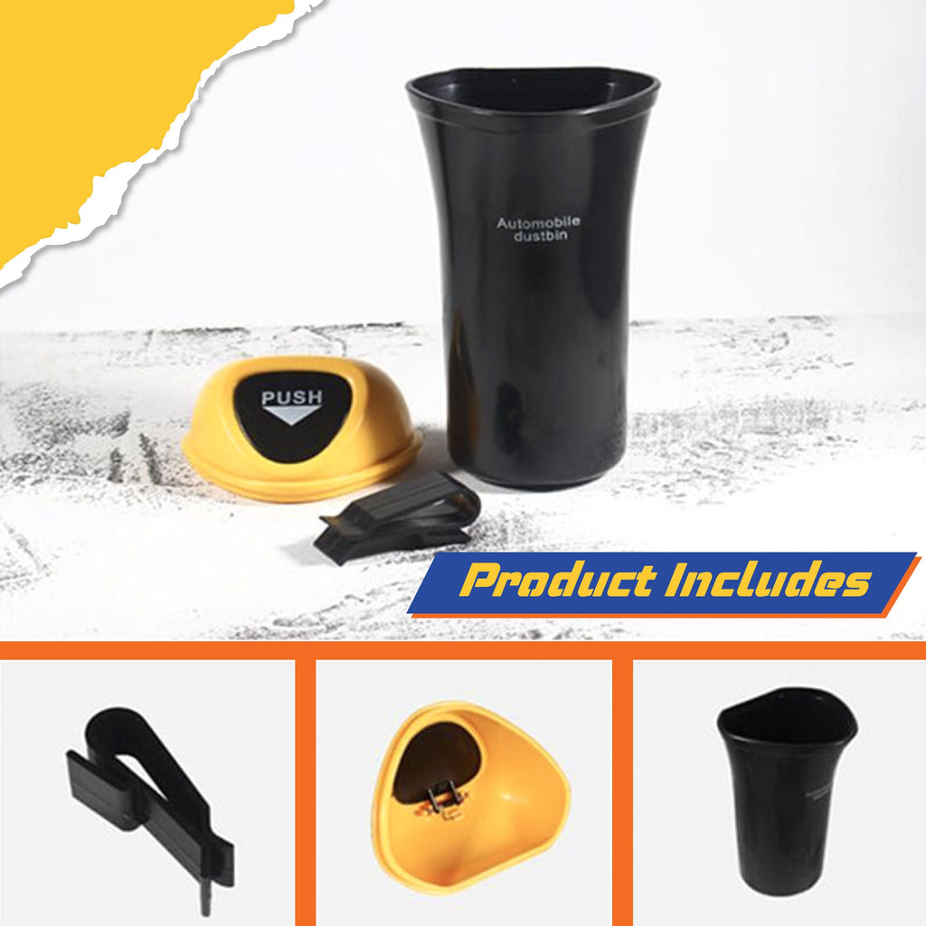 Clip-On Automobile Trash Bin