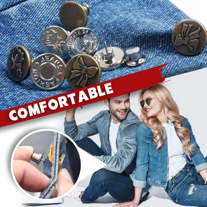 Adjustable No-Sew Jeans Button