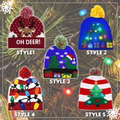 Xmas LED Ugly Sweater Hats