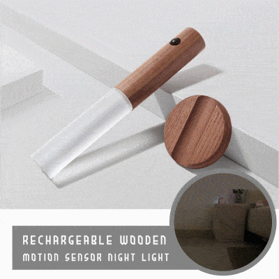 Rechargeable Wooden Motion Sensor Night Light