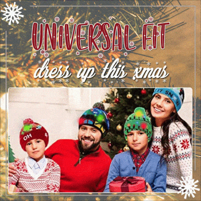 Xmas LED Ugly Sweater Hats