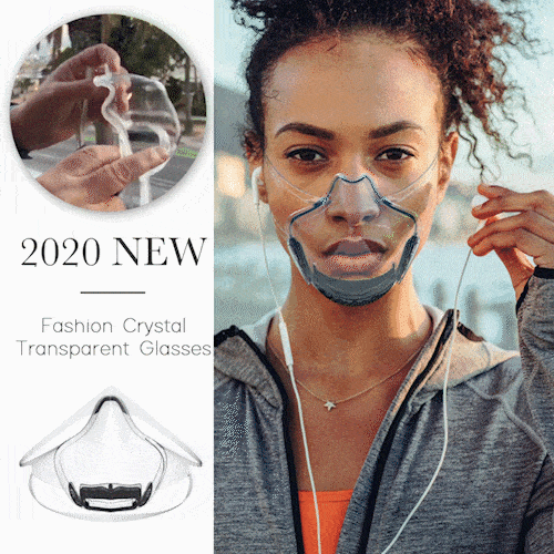 2020 NEW Fashion Crystal Transparent Shield