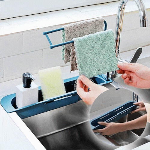 Telescopic Retractable Sink Storage Rack