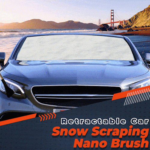 Retractable Car Snow Scraping Nano Brush