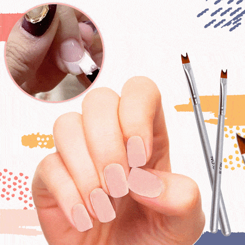 French Tip Crescent Nail Brush