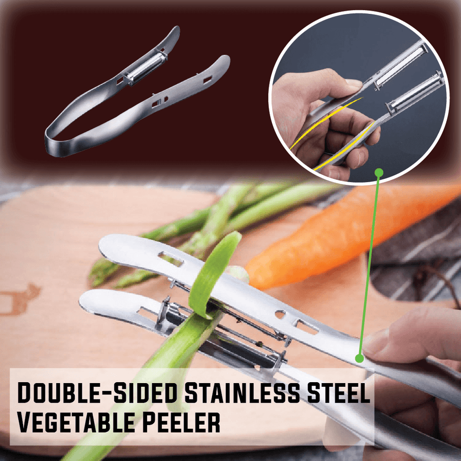 Double-Sided Stainless Steel Vegetable Peeler