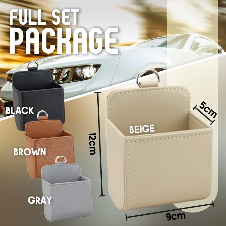 Car Leather Storage Basket-Set For 4