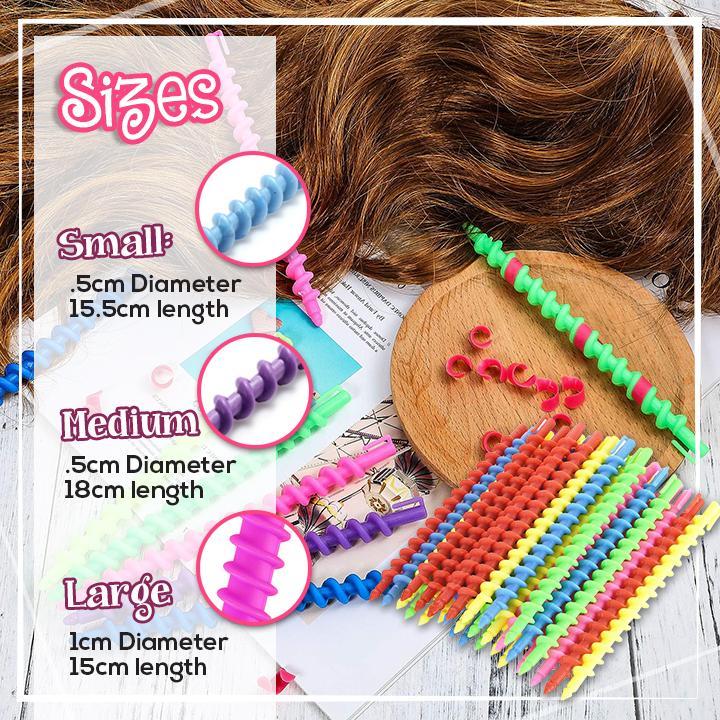 DIY Styling Spiral Hair Curlers