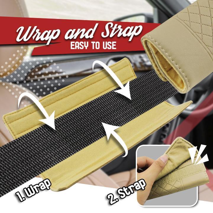 Car Leather Seat Belt Shoulder Covers