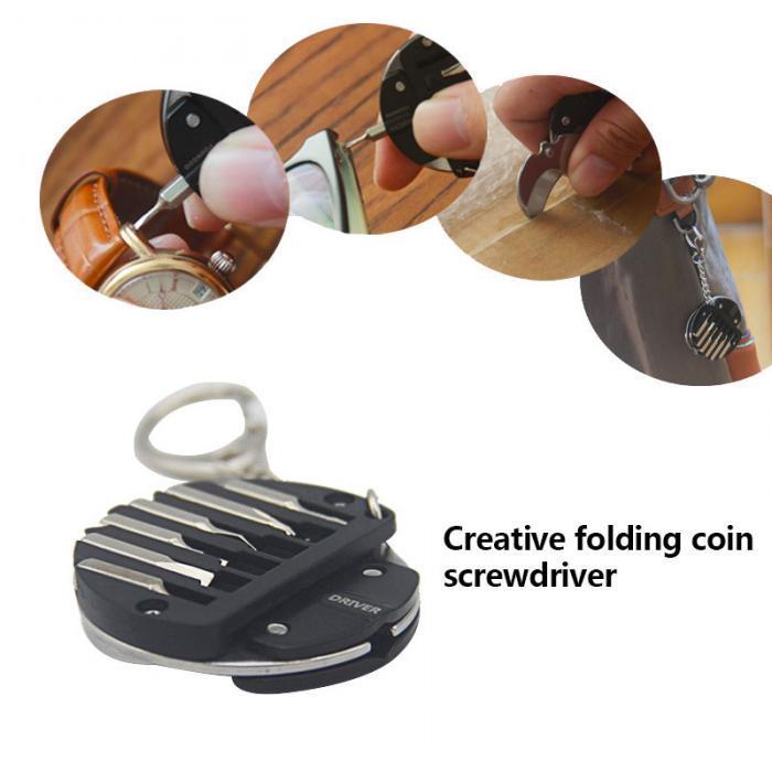 Mini Multifunctional Coin Screwdriver