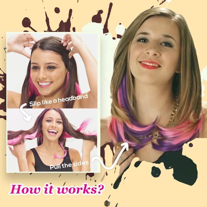 Clip-on Vivid Highlight Hair