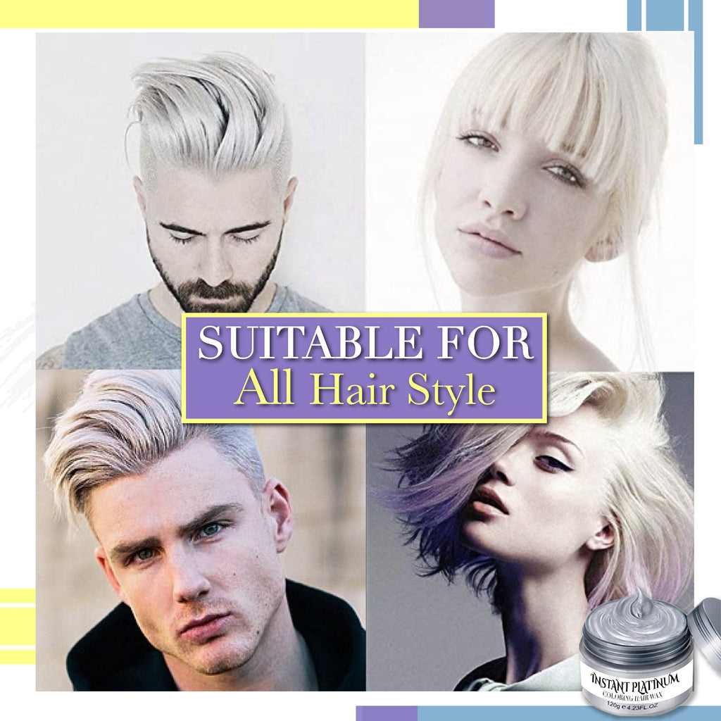 Instant Platinum Coloring Hair Wax