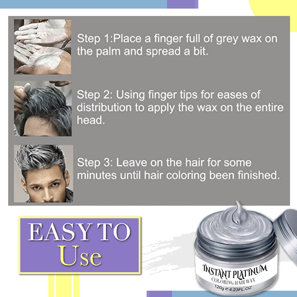Instant Platinum Coloring Hair Wax