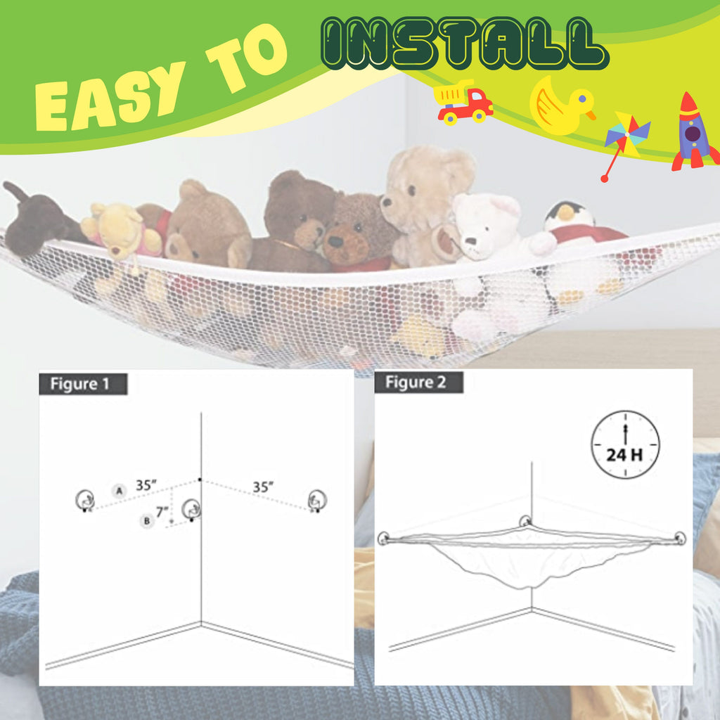 Jumbo Toy Organizing Mesh Hammock