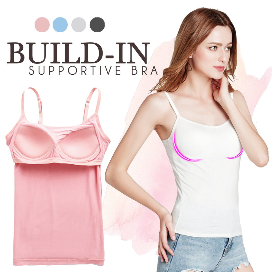 Cotton Camisole With Build-in Bra