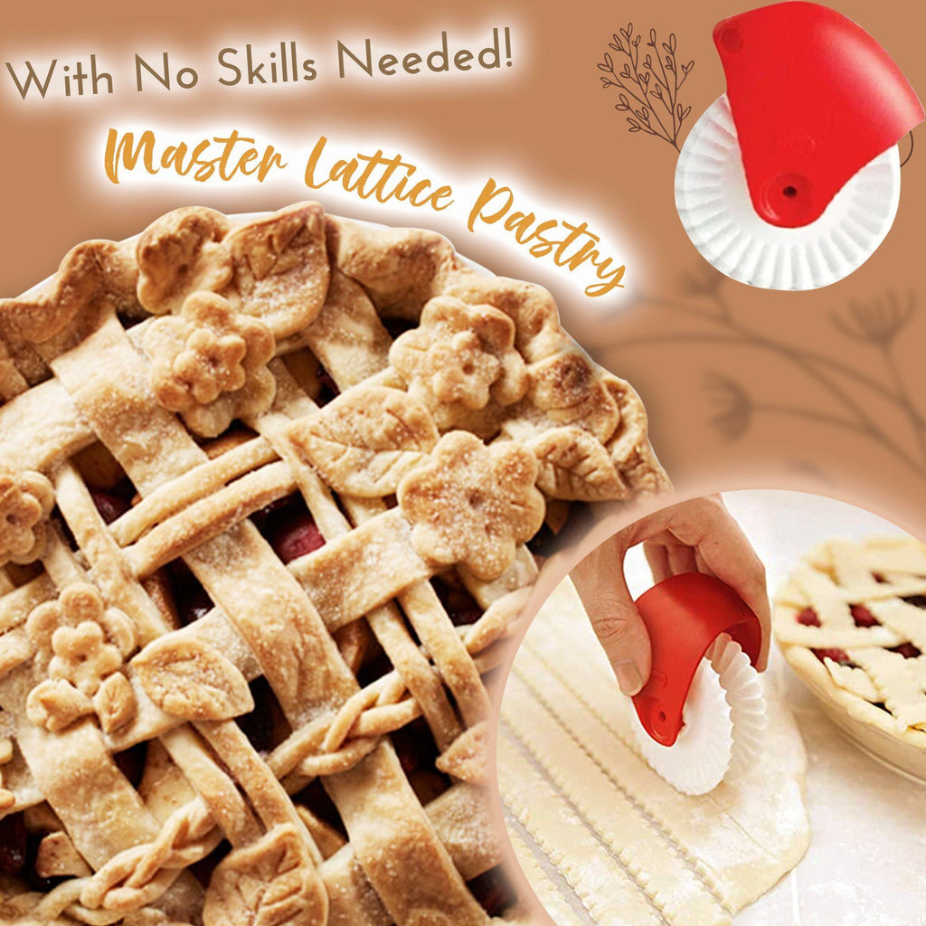 Elegant Lattice And Leaf Pastry Decorating Set