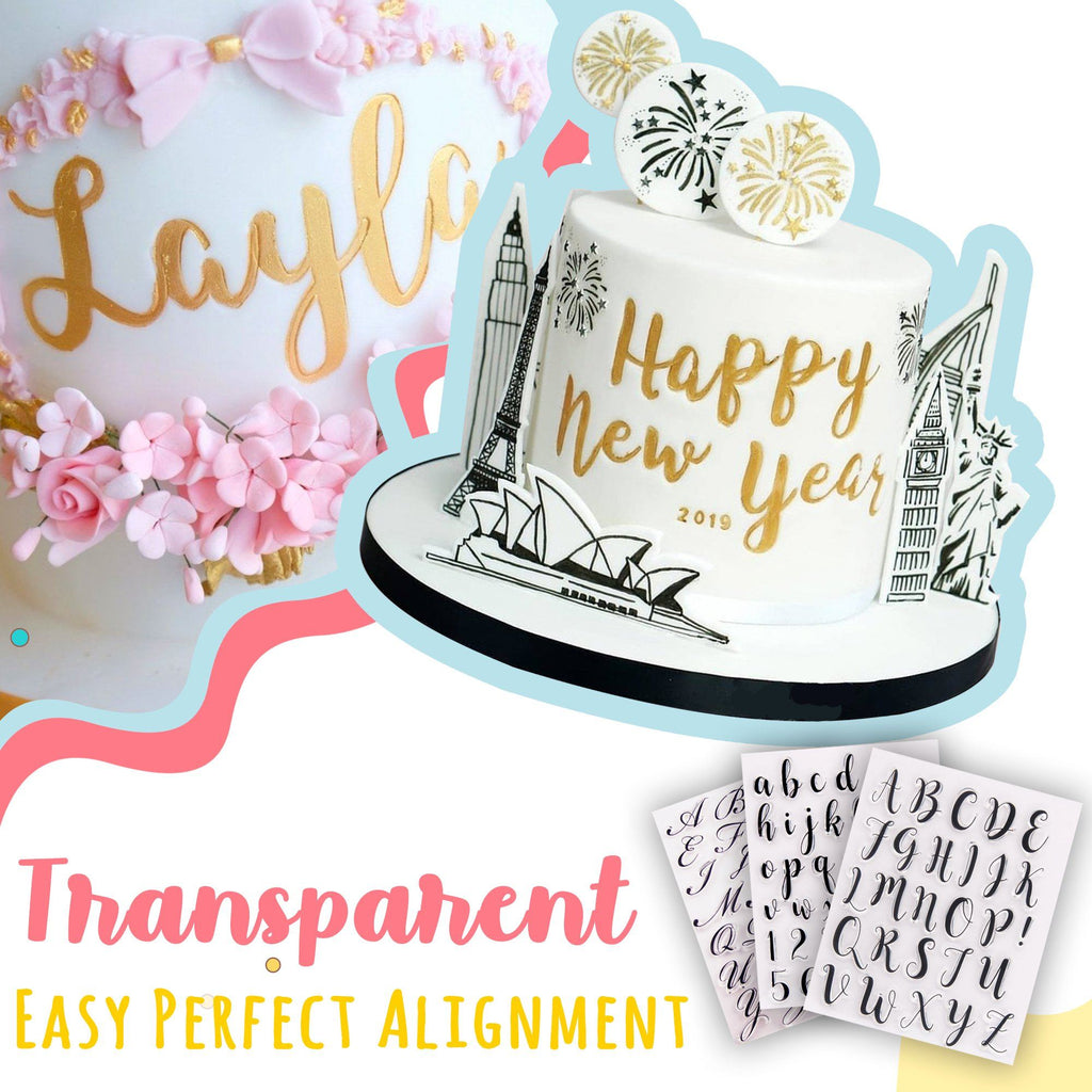 Alphabet Cake Stamp Set