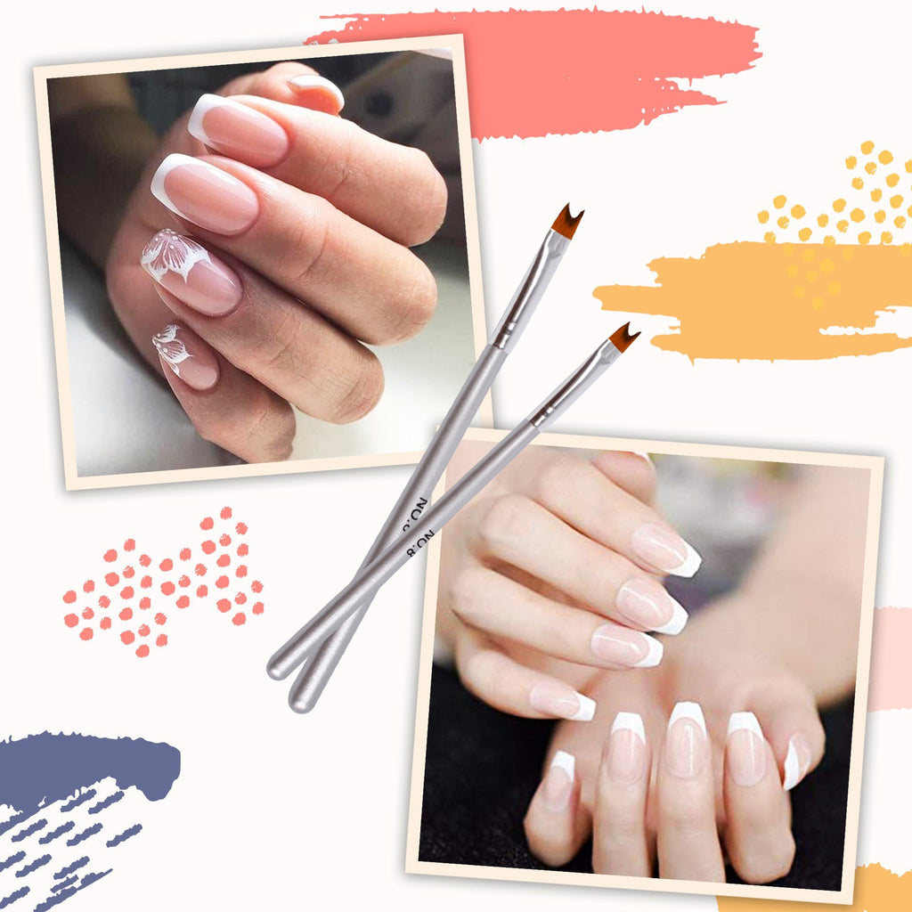 French Tip Crescent Nail Brush