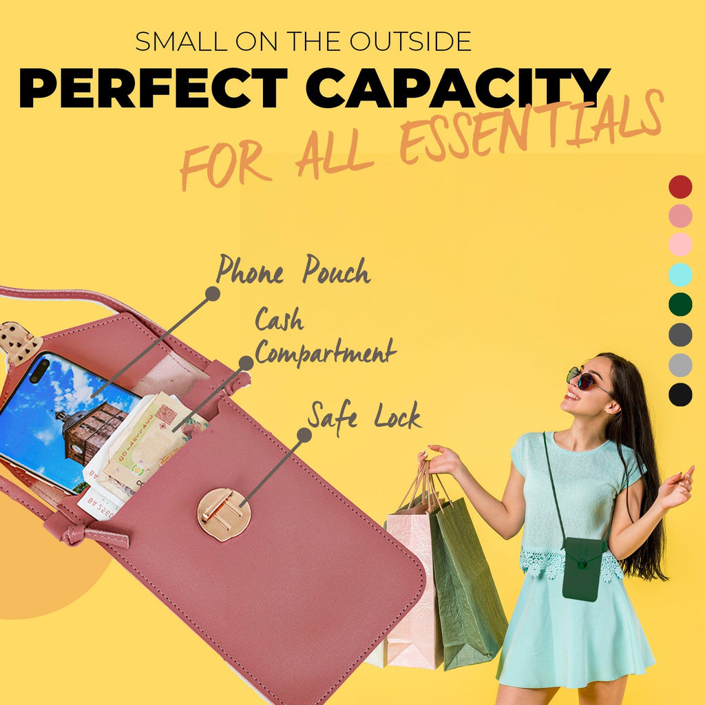 Premium Touchable Leather Mobile Phone Purse