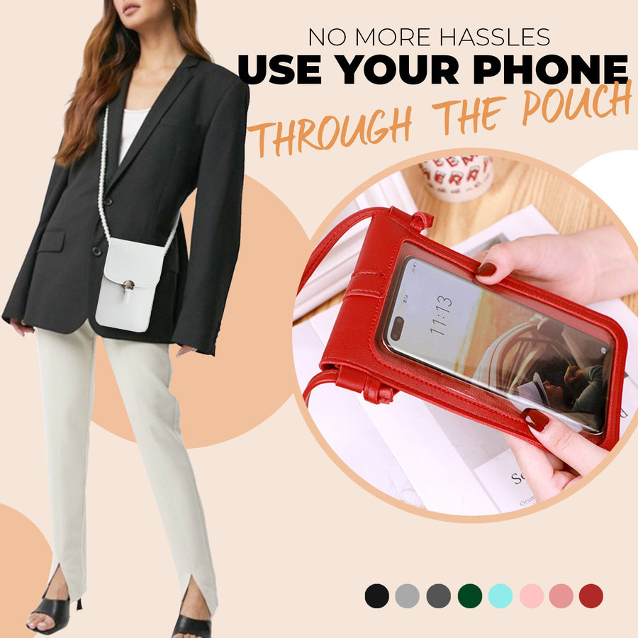 Premium Touchable Leather Mobile Phone Purse