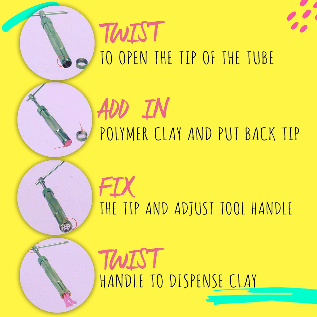 Polymer Clay Squeeze Tube Set