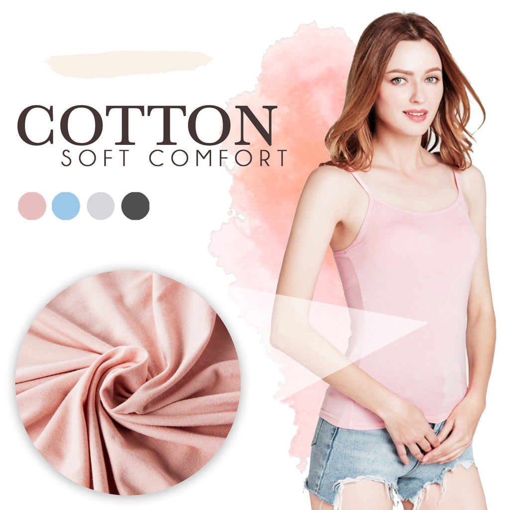 Cotton Camisole With Build-in Bra