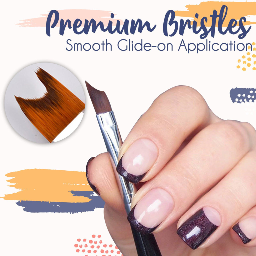 French Tip Crescent Nail Brush