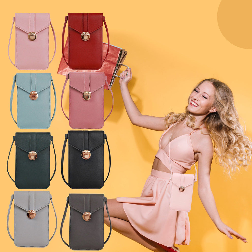 Premium Touchable Leather Mobile Phone Purse