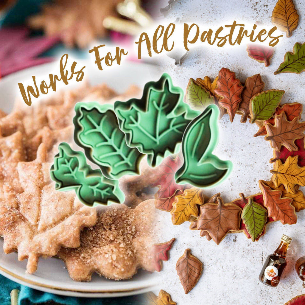 Elegant Lattice And Leaf Pastry Decorating Set
