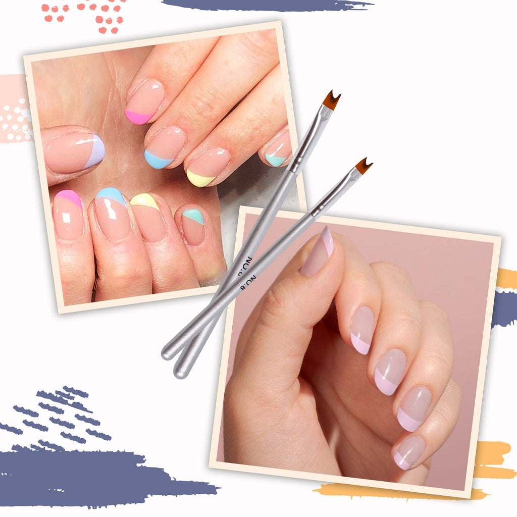 French Tip Crescent Nail Brush