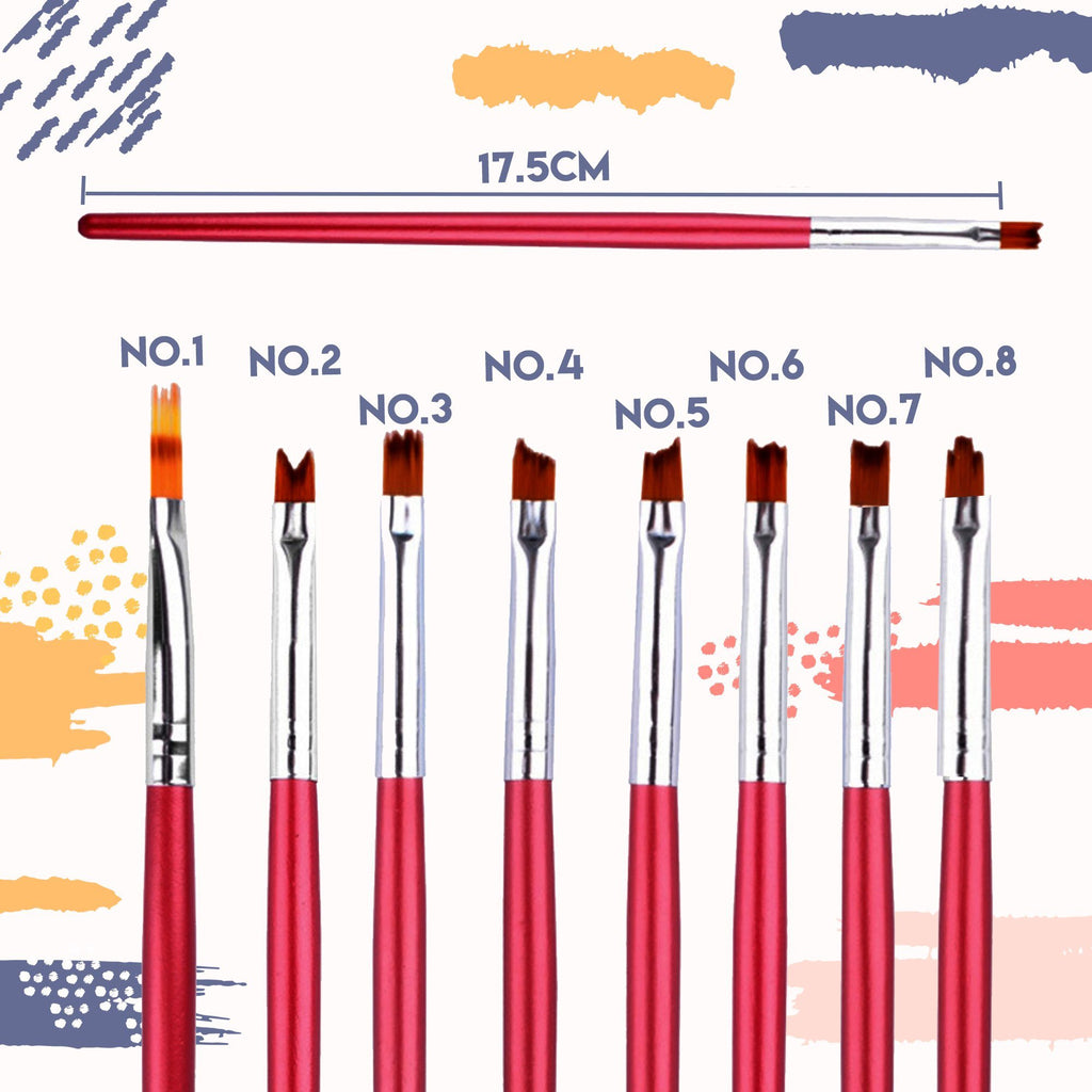 French Tip Crescent Nail Brush