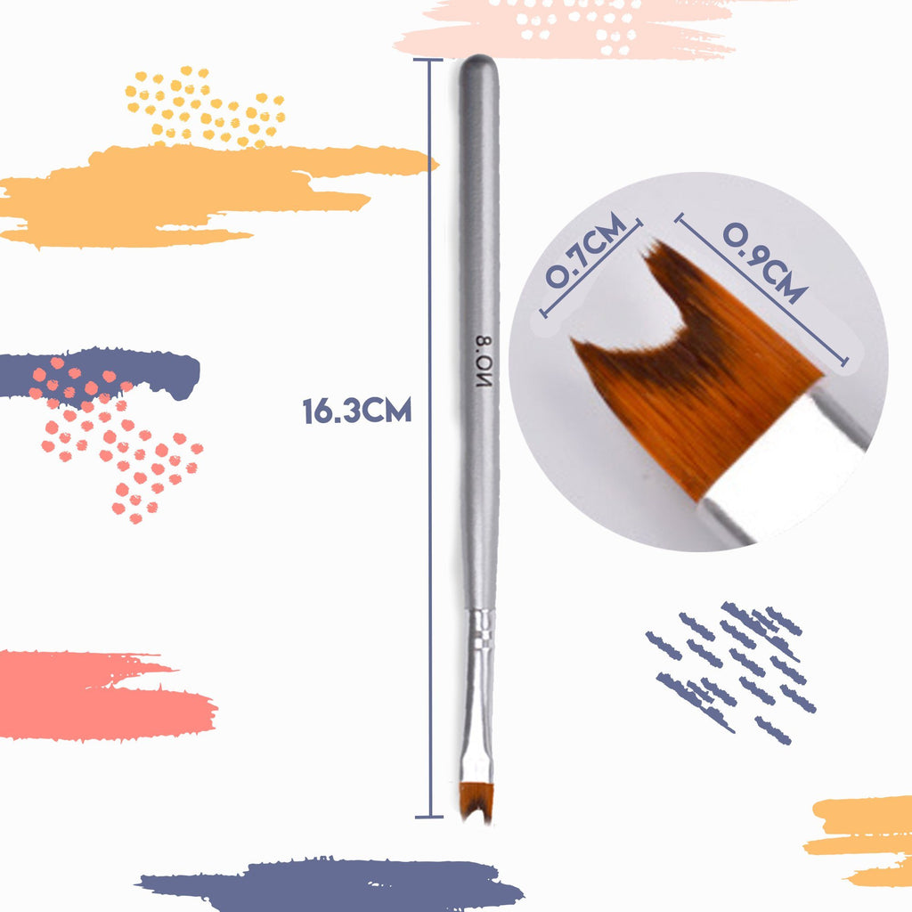 French Tip Crescent Nail Brush