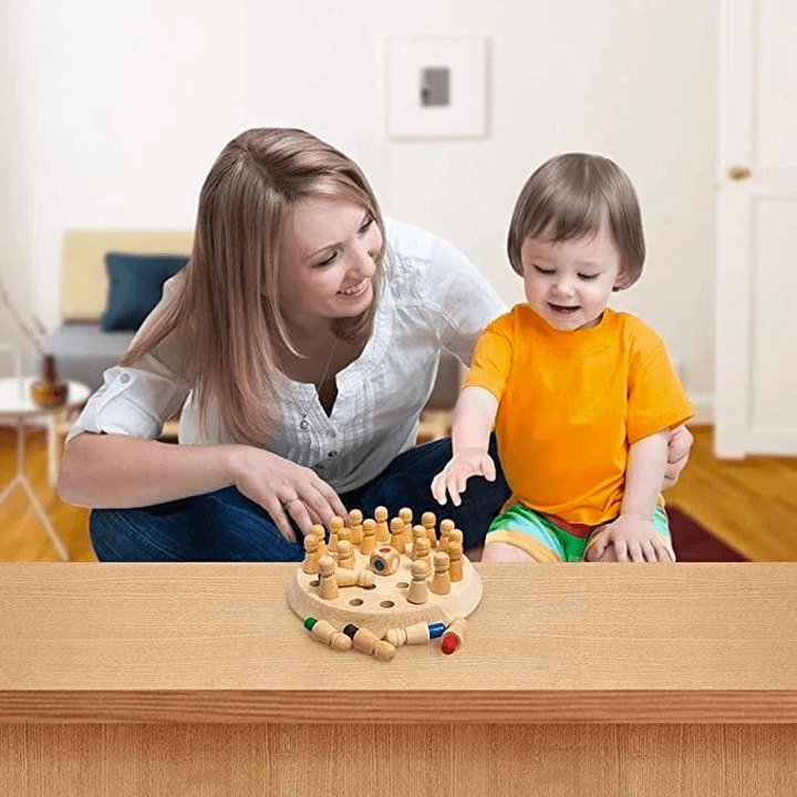 Wooden Memory Match Stick Game