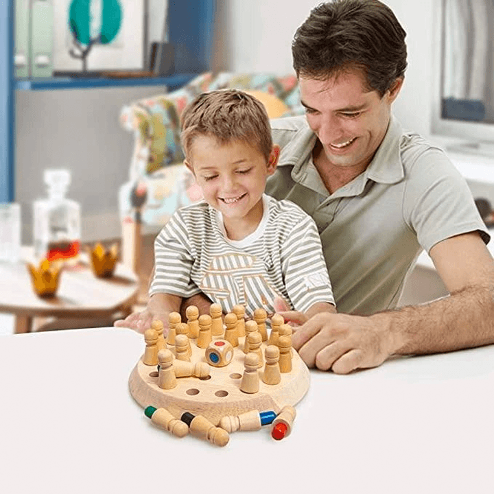 Wooden Memory Match Stick Game