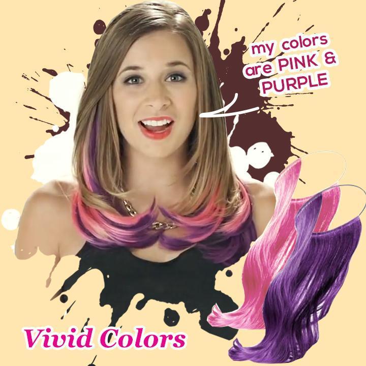 Clip-on Vivid Highlight Hair