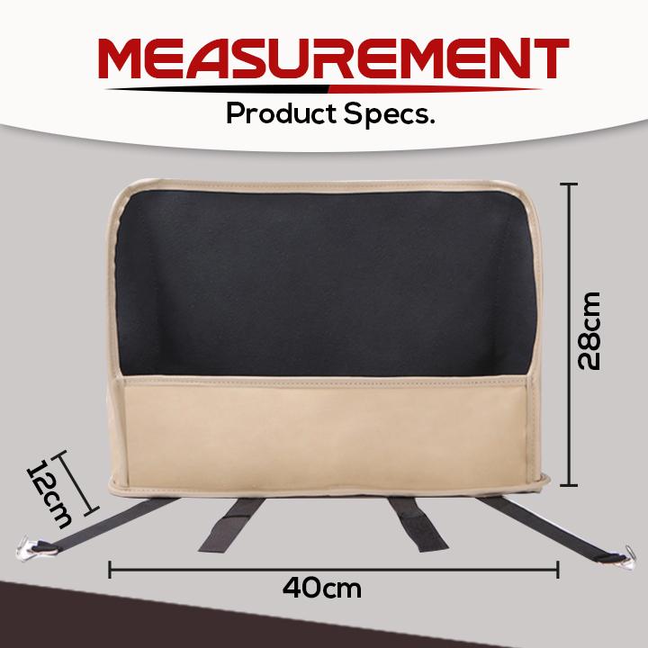 Upgraded Leather Car Net Pocket Handbag Holder