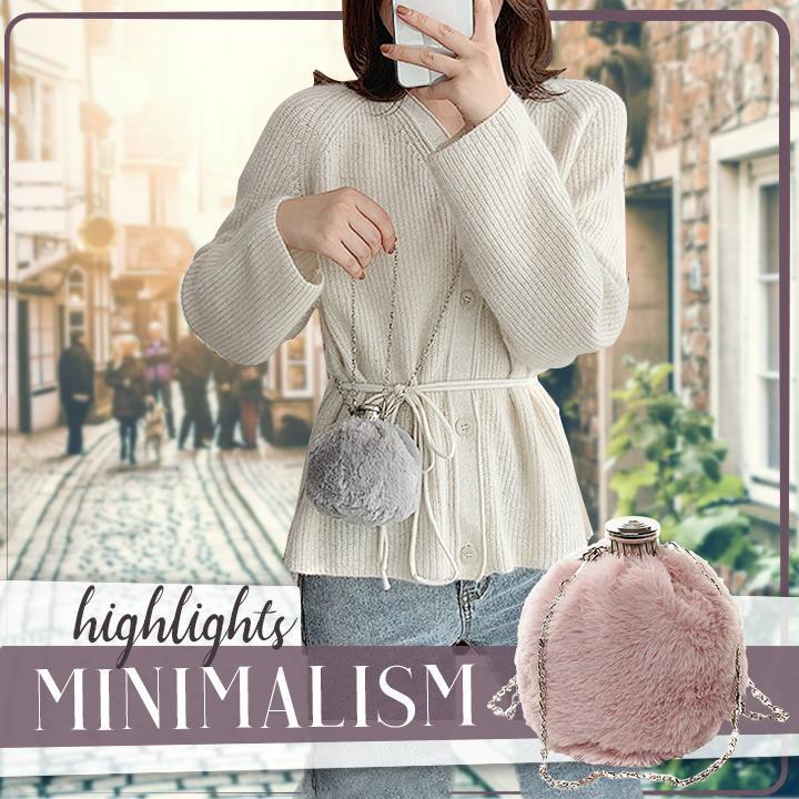 Plush Cute Shape Shoulder Bag