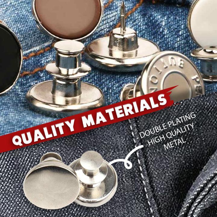 Adjustable No-Sew Jeans Button