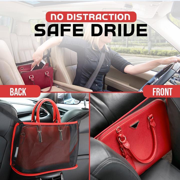 Car Net Pocket Handbag Holder (2pcs)
