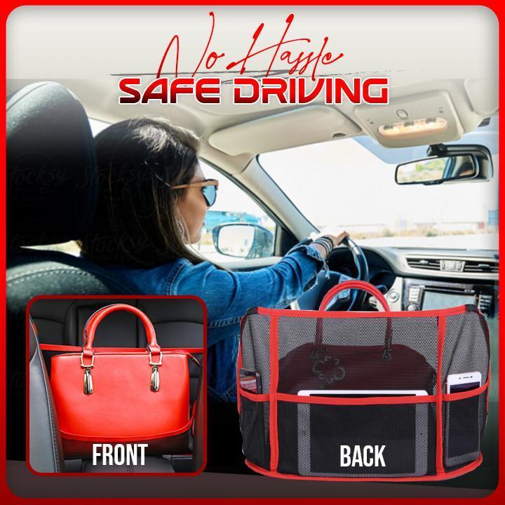 Premium Car Net Handbag Storage Bag