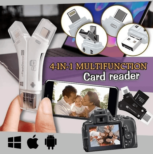 4 in 1 iFlash Pro Drive Card Reader