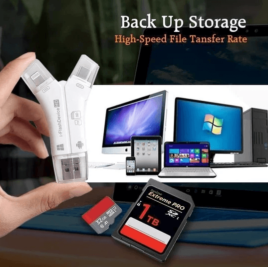 4 in 1 iFlash Pro Drive Card Reader