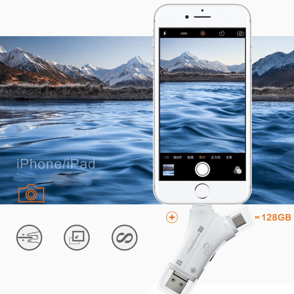 4 in 1 iFlash Pro Drive Card Reader