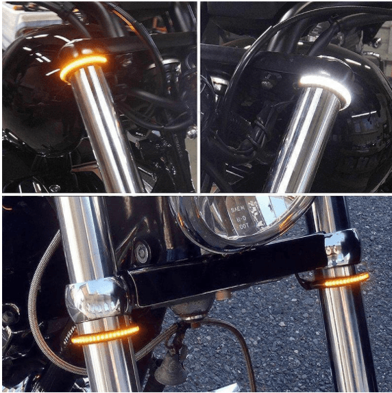(BEST SALE) Fork Mount LED Turn Signals